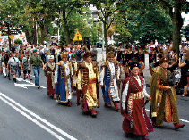 Przemarsz ulicami po Ślubowaniu - 2008 r. Przemarsz ulicami po Ślubowaniu - 2008 r.